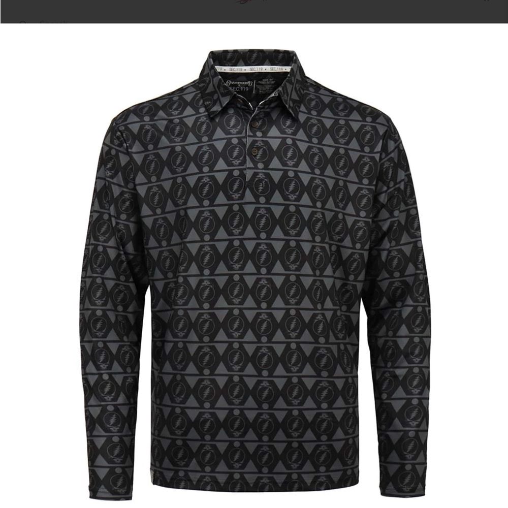 Grateful Dead long sleeve golf shirt. New. Extra large.